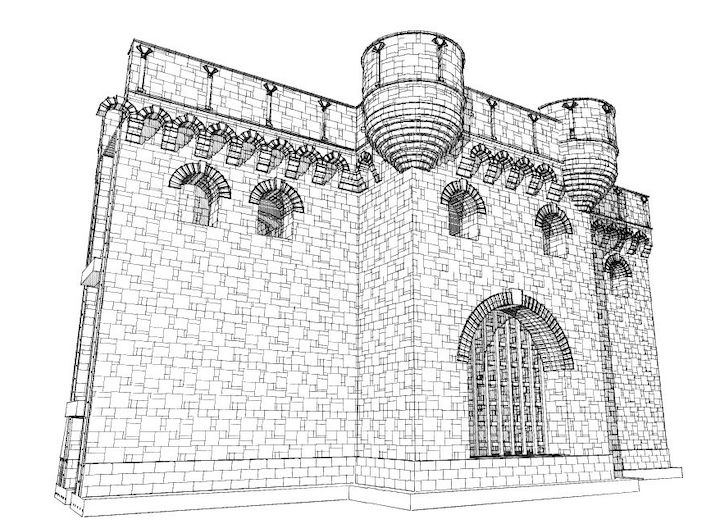 Castle gate house inside plan